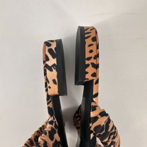 Senso Harley II Leopard Satin Slides size 7 Square Toe Animal Jungle Size 37 - Picture 8 of 10